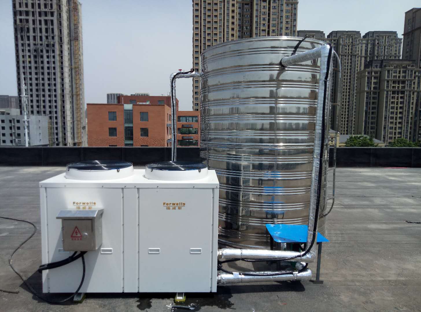 河南學(xué)校用空氣能熱水器，四季恒溫
